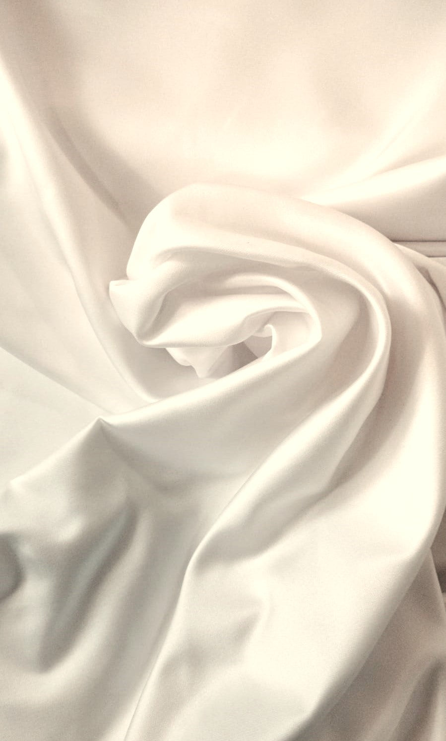 Satin Liviano Stretch Spandex - Blanco y Beige