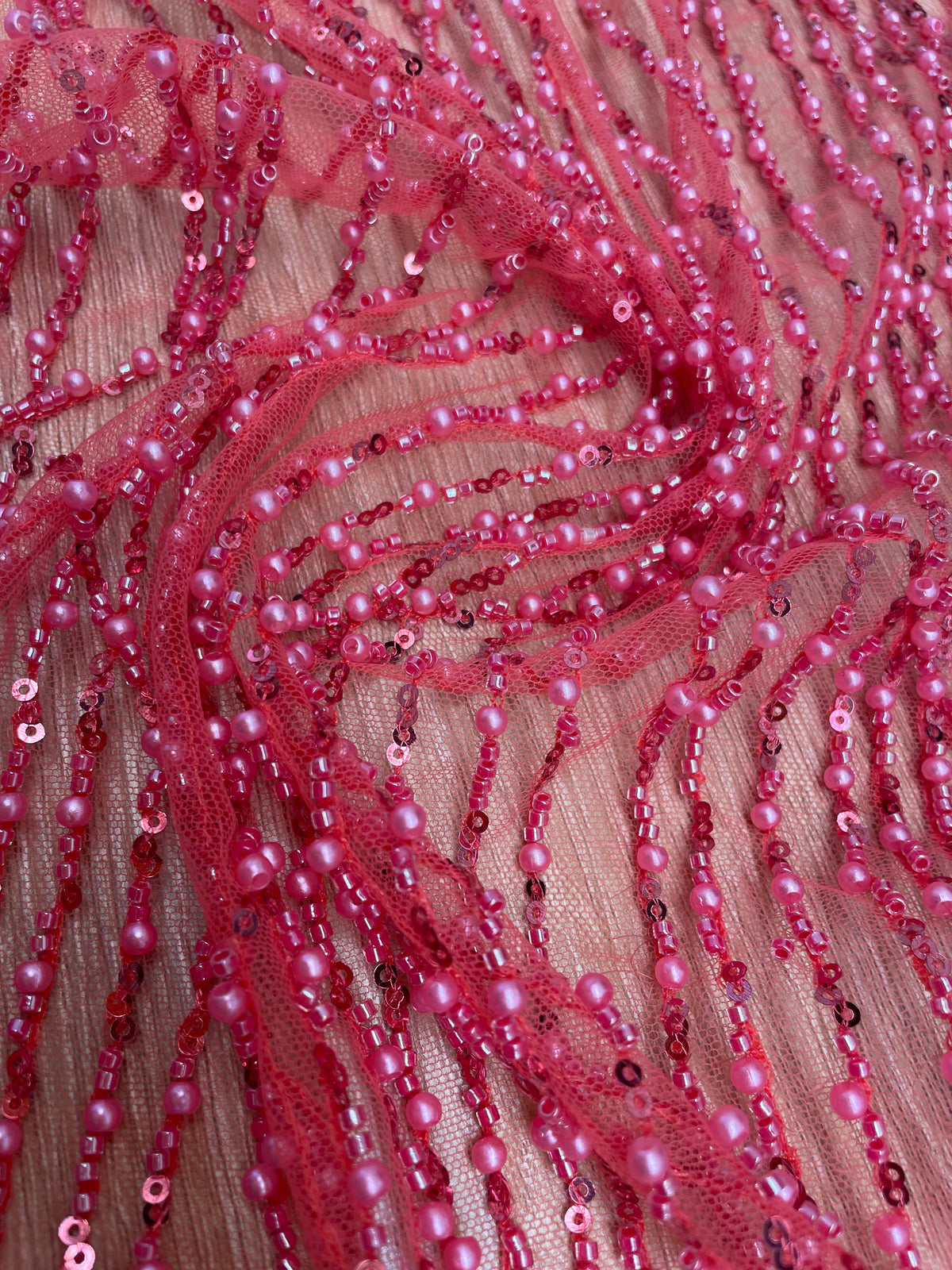Velo Bordado Unicolor