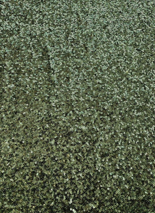 Tela de lentejuelas verde limón, vista general